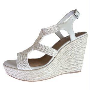 Women's White Wedge Sandals